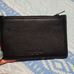 Coach Black Leather Card Wallet